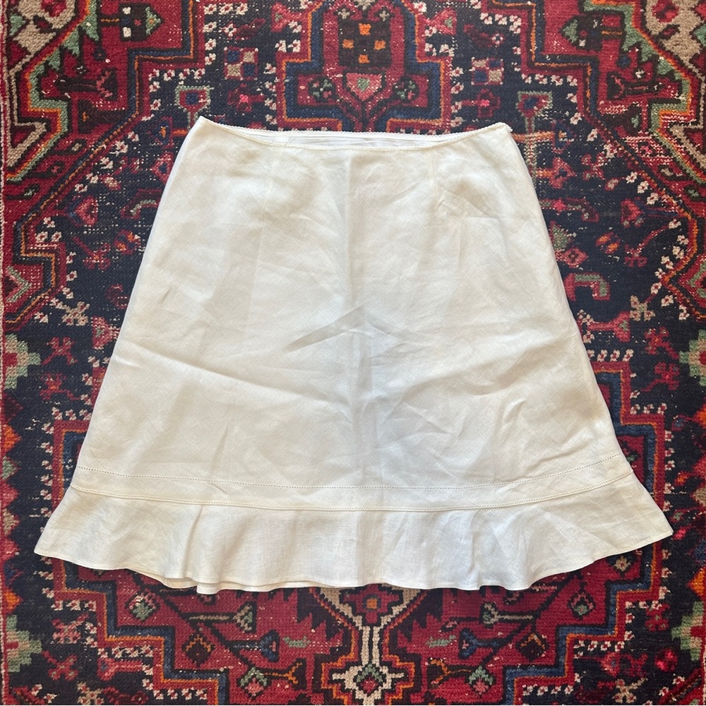 Talbots Linen Midi Skirt